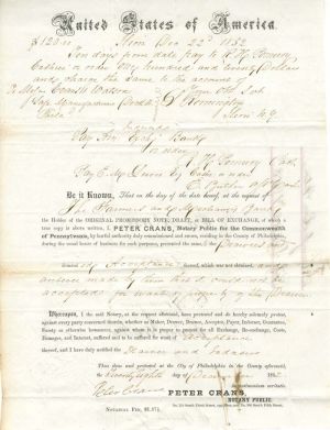 Promissory Note Autographed by Samuel Remington